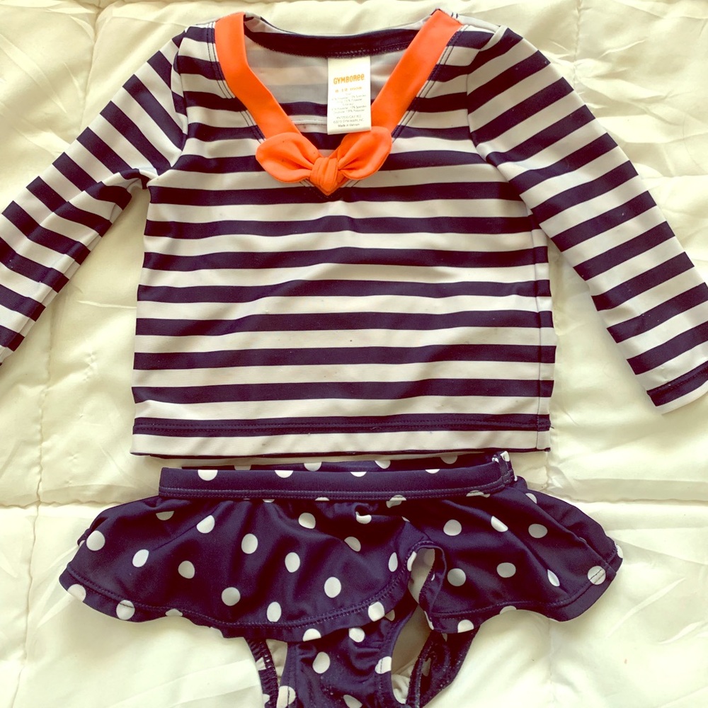 Gymboree baby rash guard set